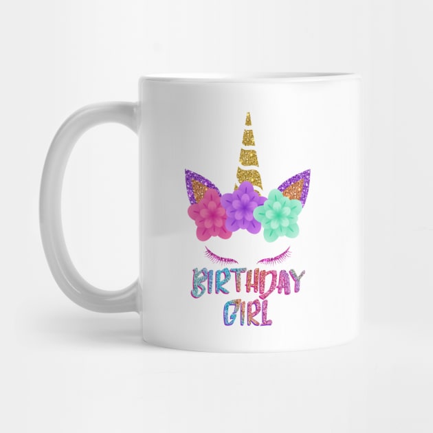 Birthday Girl Rainbow Unicorn | Born in Gift Idea by MerchMadness